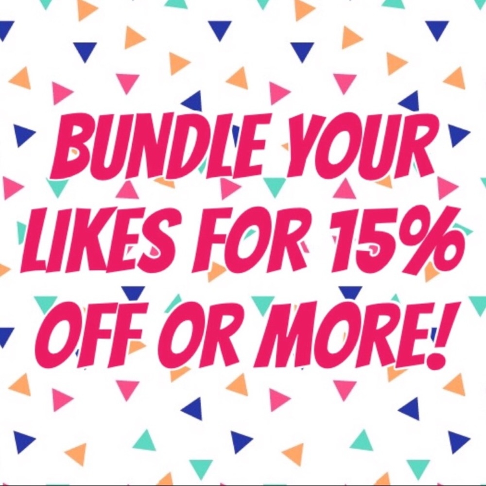 3 items for 15% off in my closet* (details below)